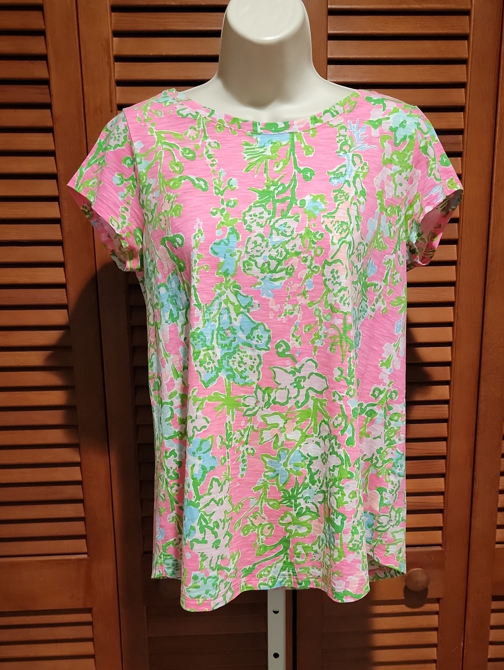 LILLY PULITZER ETTA SCOOP-NECKSOUTHERN CHARM PRINT T-SHIRT